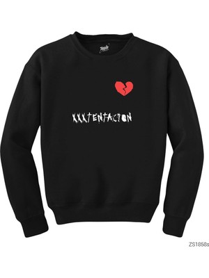 Wakha Xxx Tentection Broken Hearth 2 Siyah Sweatshirt