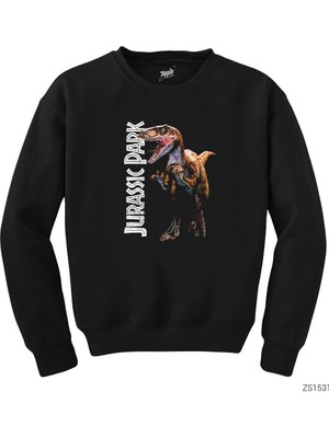 Wakha Jurassic Park Raptor Siyah Sweatshirt