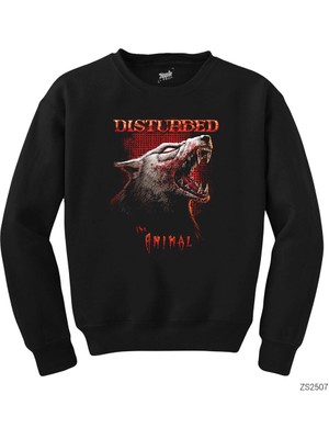 Wakha Disturbed Animal Siyah Sweatshirt