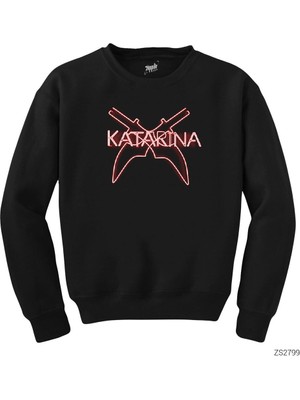 Wakha League Of Legends Katarina Knifes Siyah Sweatshirt
