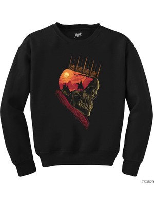Wakha Kurukafa Kral Siyah Sweatshirt