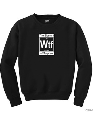 Wakha Wtf Element Siyah Sweatshirt