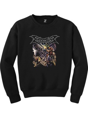 Wakha Dismember Where Ironcrosses Grow Siyah Sweatshirt