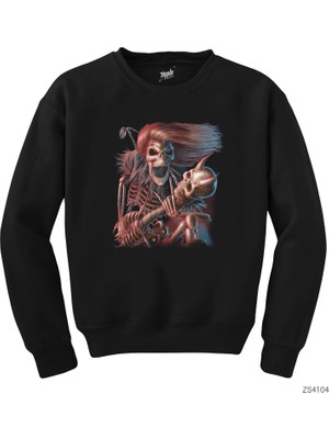 Wakha Skull Rock Siyah Sweatshirt