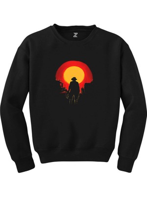 Wakha Red Dead Redemption 2 Arthur Morgan Siyah Sweatshirt