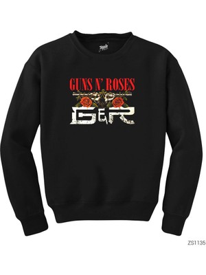 Wakha Guns N Roses Guns Siyah Sweatshirt