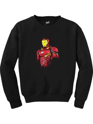 Wakha Ion Man Armor Siyah Sweatshirt