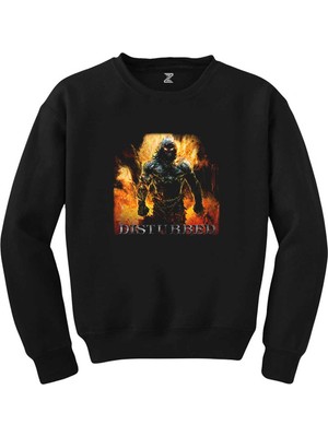 Wakha Disturbed Indestructible Siyah Sweatshirt