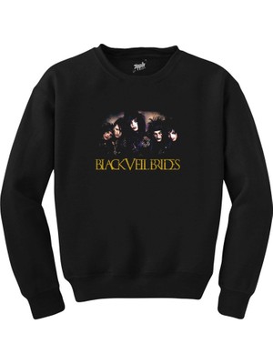 Wakha Black Veil Brides Grup Siyah Sweatshirt