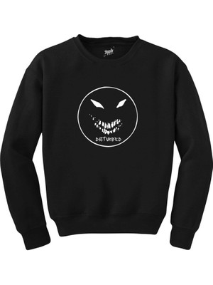 Wakha Disturbed Circle Siyah Sweatshirt