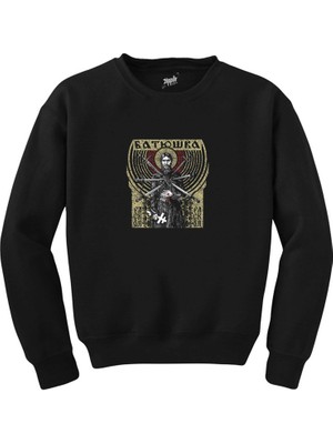 Wakha Batushka Raskol Siyah Sweatshirt