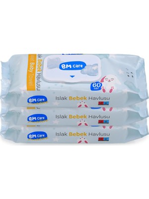 Bm Care Sensitive Islak Havlul 3X60LI