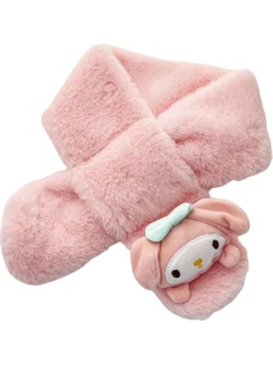 Petityu My Melody Sıcacık Tutan Yumuşacık Pembe Çocuk Atkı