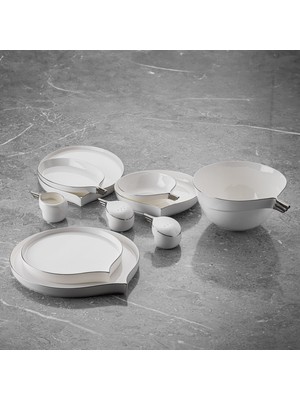 Jumbo Goddess Platin 61 Parça 12 Kişilik Yemek Takımı