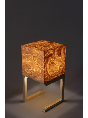 Sade Wooden Lamp Atelier Masa Abajuru