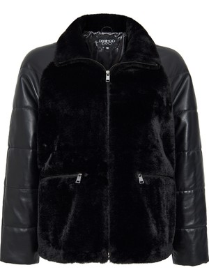 Derimod Dakota Kadın Siyah Teddy Mont 24WGP5283FF