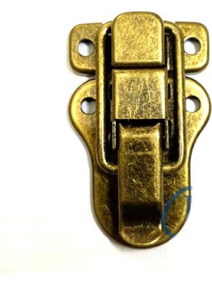 Skygo Sandık, Kutu Klipsi, Ön Kilidi - 48x30mm, Antik, 1 Adet