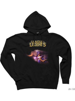 Wakha League Of Legends Soraka Siyah Kapşonlu Sweatshirt Hoodie