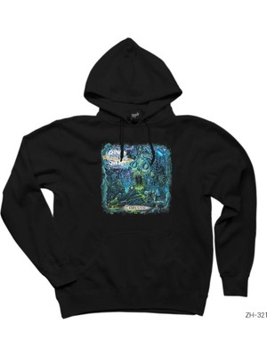 Wakha Aigns Of Saturn Siyah Kapşonlu Sweatshirt Hoodie