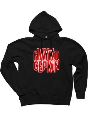 Wakha Hayko Cepkin Neon Siyah Kapşonlu Sweatshirt Hoodie