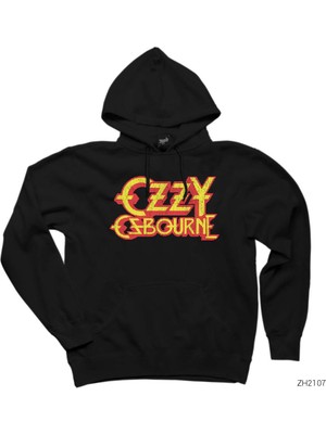 Wakha Ozzy Osbourne Prince Of Darkness Siyah Kapşonlu Sweatshirt Hoodie