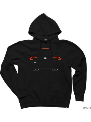 Wakha Volkswagen Mk7 Shadow Siyah Kapşonlu Sweatshirt Hoodie