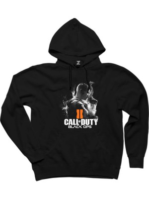 Wakha Call Of Duty Black Ops Siyah Kapşonlu Sweatshirt Hoodie