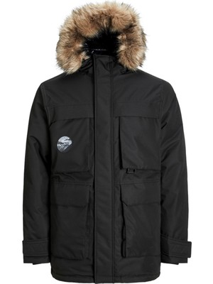 Jack & Jones Jjstar Regular Fit Rüzgara Dayanıklı Kapüşonlu Parka Erkek Parka 12256892