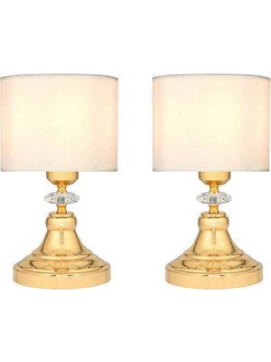 2  Adet  Masa Lambası Gece Lambası Komidin Üstü Abajur