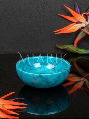 Miarik Design Renkli Dogal Mermer Kase