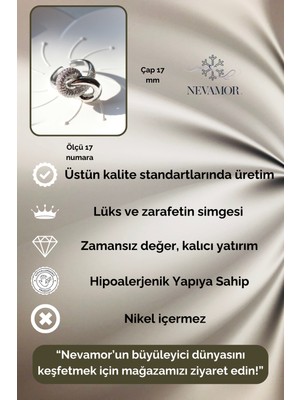 Nevamor Altın Kaplama Silver Sonsuzluk Yüzük