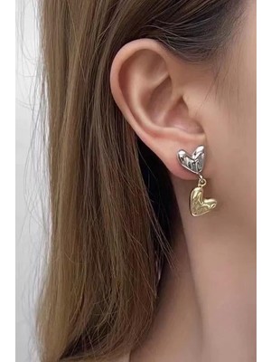 Kadın Özel Tasarım Kalp Model Küpe Zyn6