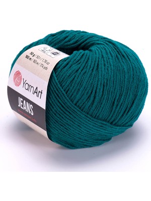 Yarnart Jeans 63 Petrol Yeşili Amigurumi Örgü Ipi Hırka Örgü Ipi Bebek Ipi Punch Ipi