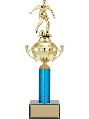 Odak Kişiye Özel Futbol Figürlü Kupa-Okul Kupası-Ödül Kupası-Turnuva Kupası 40  cm