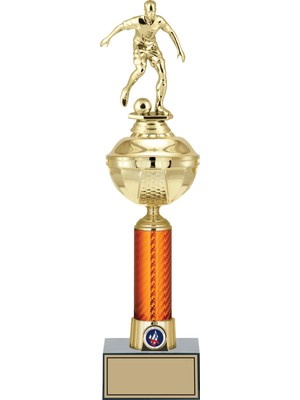 Odak Kişiye Özel Futbol Figürlü Kupa-Okul Kupası-Ödül Kupası-Turnuva Kupası 41  cm