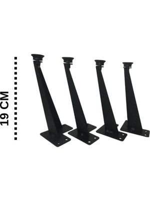 A Design 4 Adet Dekoratif Metal Tv Ünitesi-Sehpa-Mobilya Ayağı