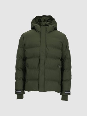 LTB Kapüşonlu Şişme Yeşil Mont