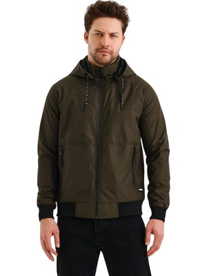 Yakamor Erkek Triko Manşetli Yağmurluk