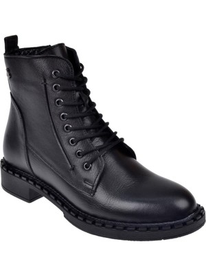 Pullman Voyager Hakiki Deri Günlük Kadın Bot VOY-8495   SİYAH