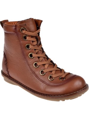 Pullman Hakiki Deri Günlük Kadın Bot PLM-34431   Taba