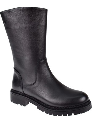 Pullman Castle Black Hakiki Deri Kadın Bot SK-52686   SİYAH