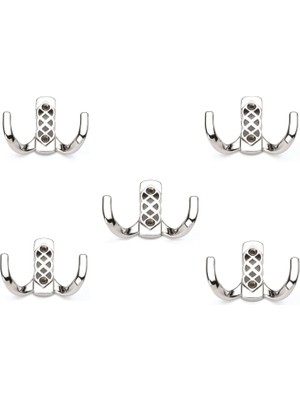 Store Kristal Askılık - Portmanto Askısı - Duvar Askısı - Metal Askı - Kapı Askısı - Vestiyer Askısı - (5 Adet)