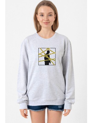 Tshirthane The Mentalist Crime Scene Tape Grimelanj Kadın 2ip Sweatshirt