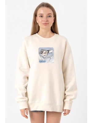 Tshirthane Babymonster Forever Ekru Kadın 2ip Sweatshirt