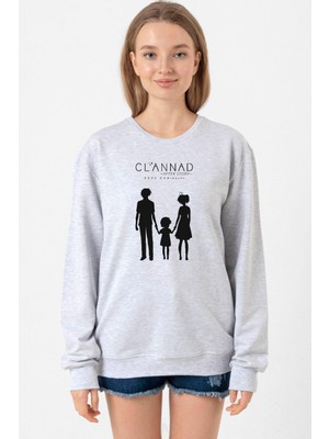 Tshirthane Clannad Anime After Story Grimelanj Kadın 2ip Sweatshirt