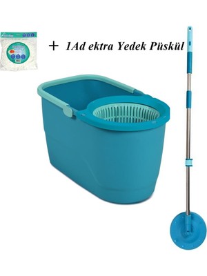 Motek Trend Mop Temizlik Kovası Microfiber Temizlik Seti+1 Yedek Püskül
