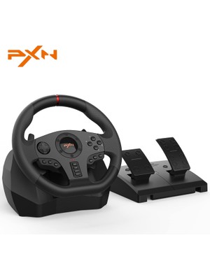 Pxn V900 Oyun Direksiyon Seti - 270/900° Pc Yarış Direksiyonu, Lineer Pedal, Gaz Freni, Sol ve Sağ Yarış Vites Değiştirme Pc, Ps3, Ps4, Xbox One, Xbox Series