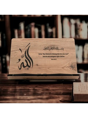 İsfahan TA Kitap Okuma Standı Masaüstü Ahşap Kuran Rahlesi Tablet Tutucu