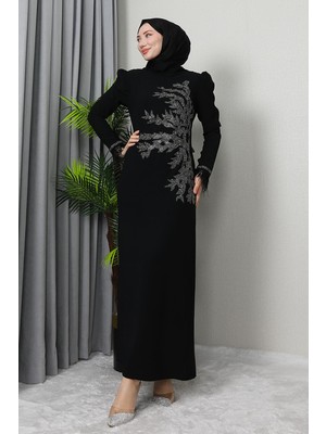 Giza Store Miyaser Tesettür Elbise Siyah