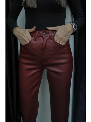 Bordo Mumlu Fit Mom Jean